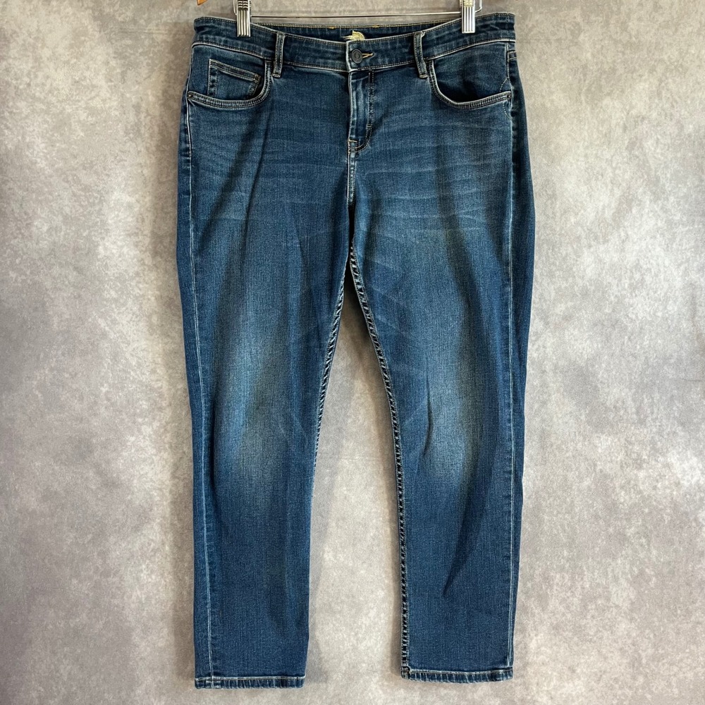 Tommy Bahama Slim Boyfriend Jeans Womens 32x29 Blue Dark Beach Stretch Denim